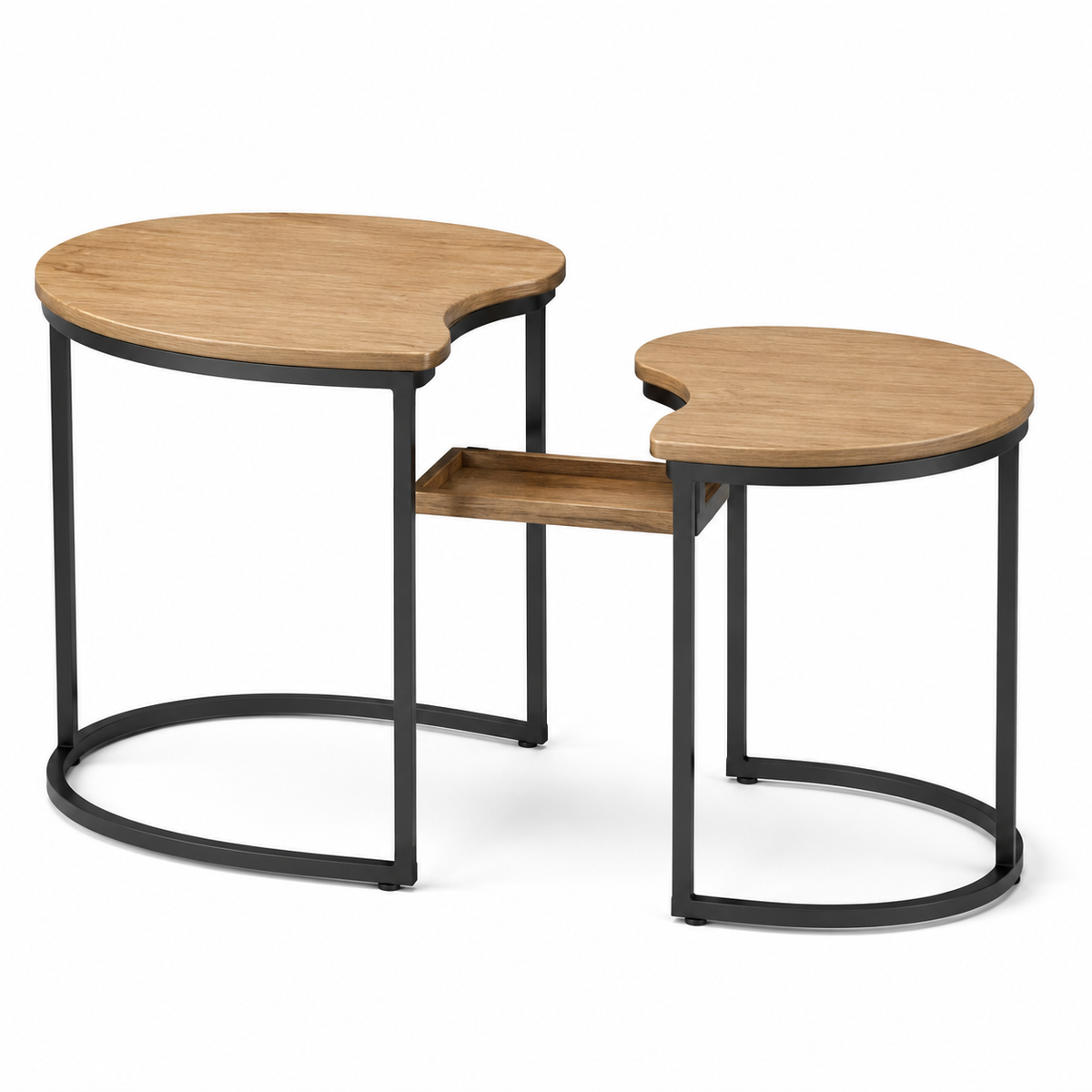 Bridge-Top Nesting Side Table Set