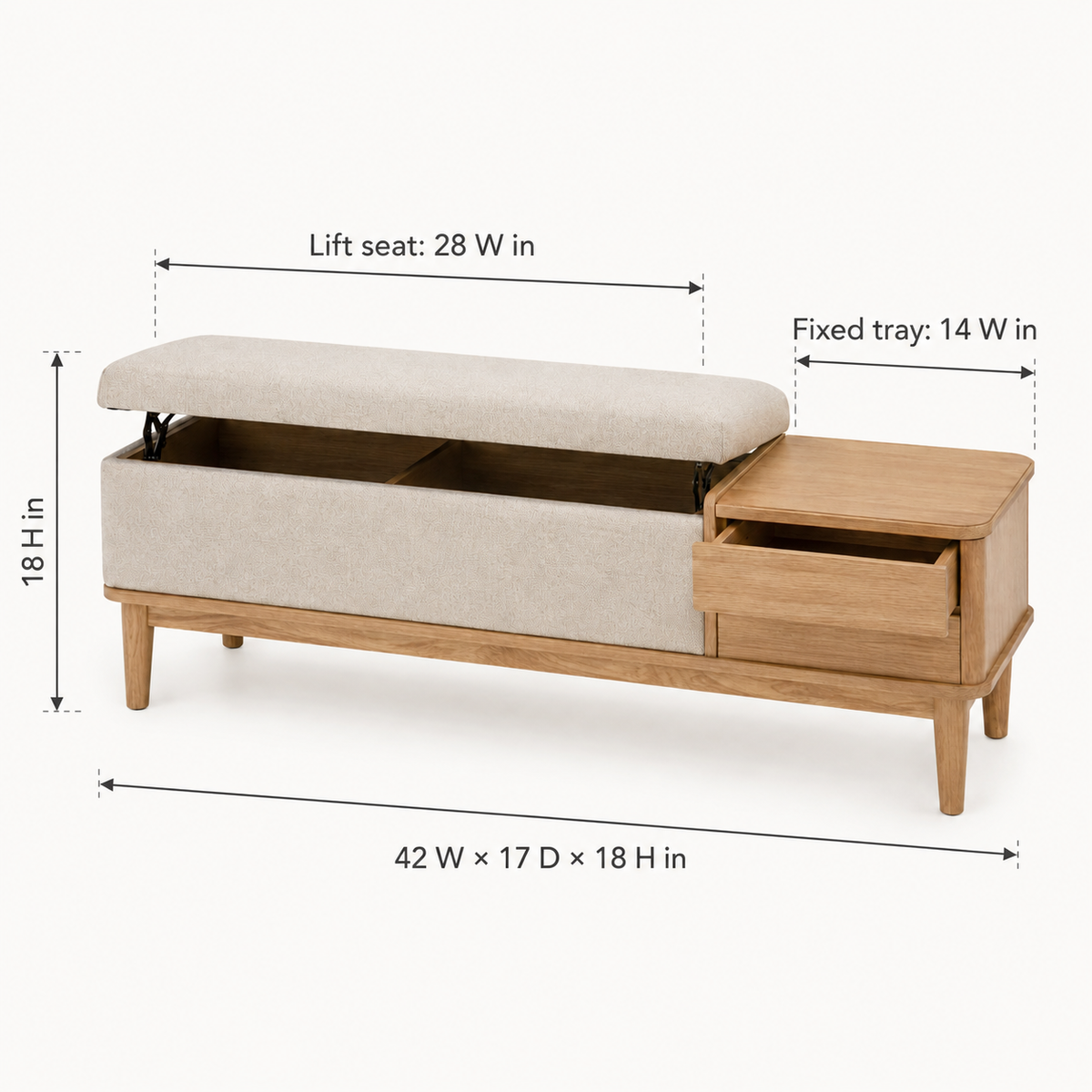 Arc-Split Storage Bench