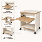 Slide-Arc 2-Tier Printer Stand