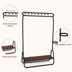 Loop-Rail Freestanding Coat Rack