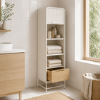 Ribbon-Door Slim Storage Cabinet