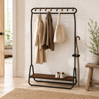 Loop-Rail Freestanding Coat Rack