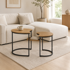 Bridge-Top Nesting Side Table Set