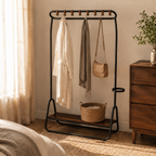 Loop-Rail Freestanding Coat Rack