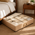 Fold-Grid Under-Bed Rolling Drawer
