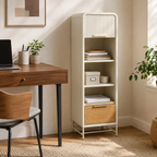 Ribbon-Door Slim Storage Cabinet